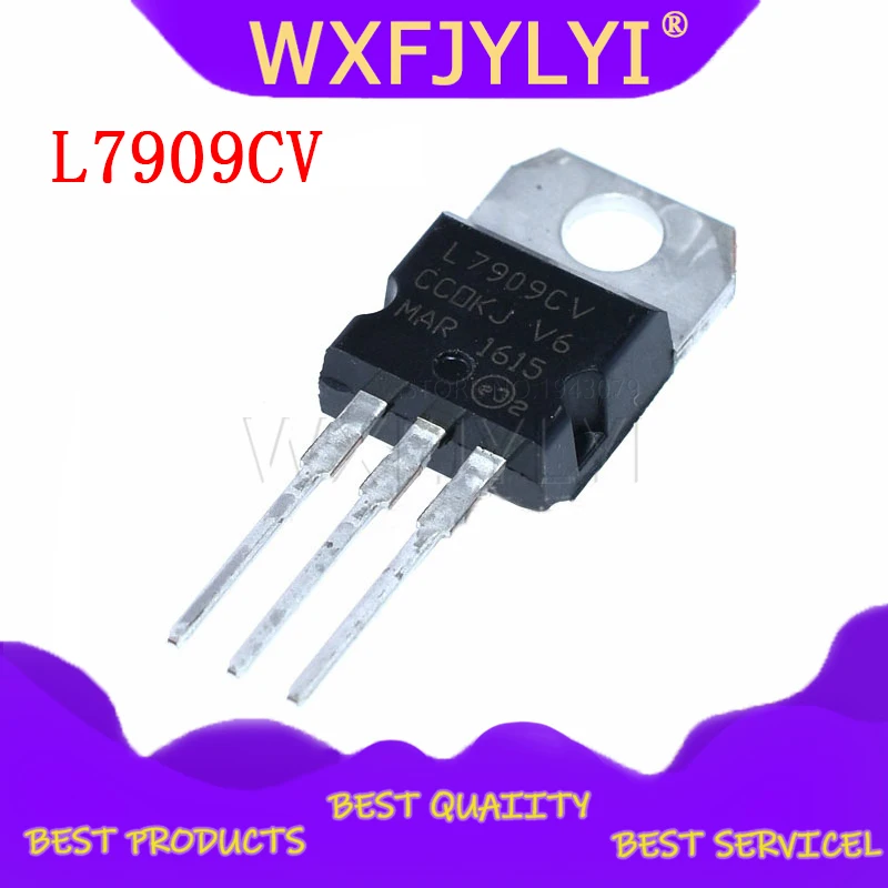 Новый регулятор напряжения IC, 10 шт., L7909CV TO220 L7909 TO-220 7909 LM7909 MC7909