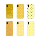 Силиконовый чехол для телефона с желтым золотым узором в горошек для Samsung Galaxy S2 S3 S4 S5 Mini S6 S7 Edge S8 S9 S10E Lite Plus