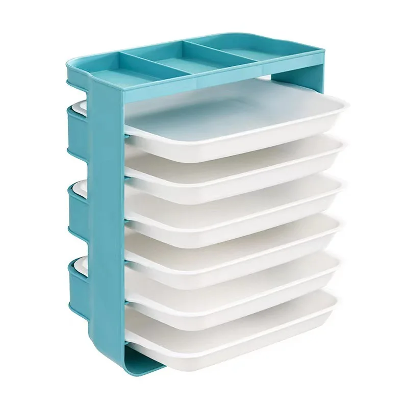 

Kitchen Shelves Wall-mounted Multi-functional Side Dishes Sorting Drain Storage Basket Multi-layer Dish-Free Perforation
