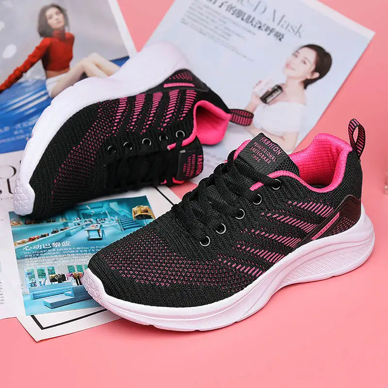 

Кроссовки женские спортивные без шнуровки, повседневная обувь для бега на толстой подошве