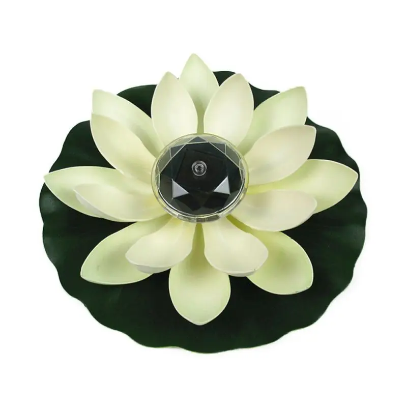 

Gradient Color Lotus Solar Lamp Led Pool Landscape Festive Party Glow Home Garden Decoration