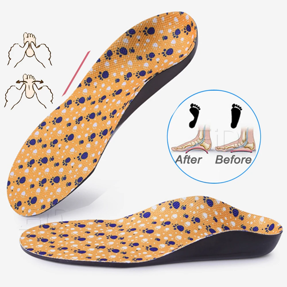 

EiD EVA Kids Children 3D Orthopedic Insoles Flat Foot Arch Support Orthotic Pads OX-Legs Correction shoes pad foot care Insert