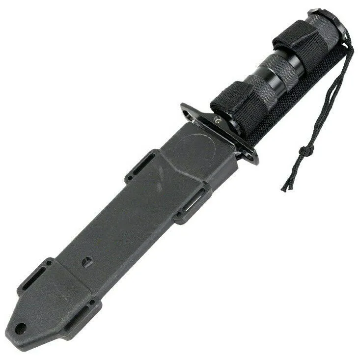 

12" HUNTING KNIFE w/ TACTICAL SURVIVAL KIT Fixed Blade Drop Point Combat