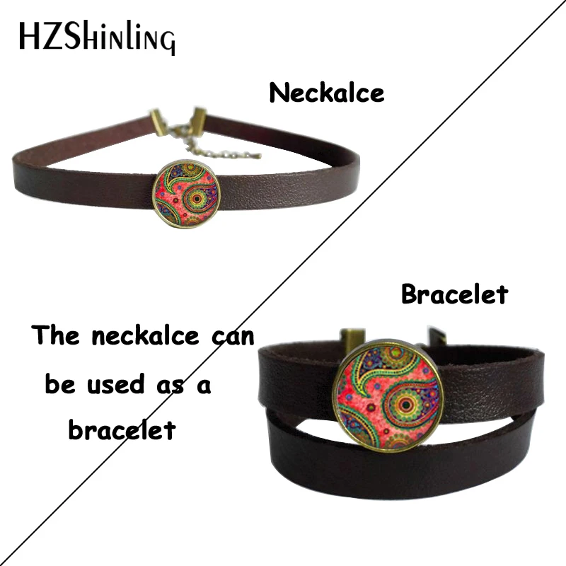 

Attack on Titan Levi Cartoon Cos Leather Choker Necklace Glass Cabochon Jewelry