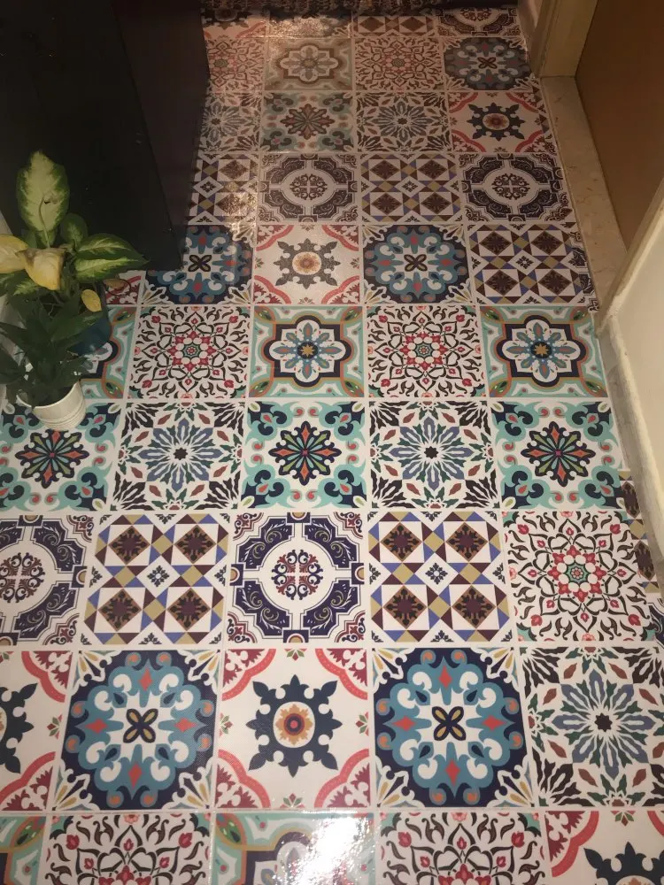 Funlife водостойкая наклейка на пол для ванной комнаты спальни Декор износостойкая