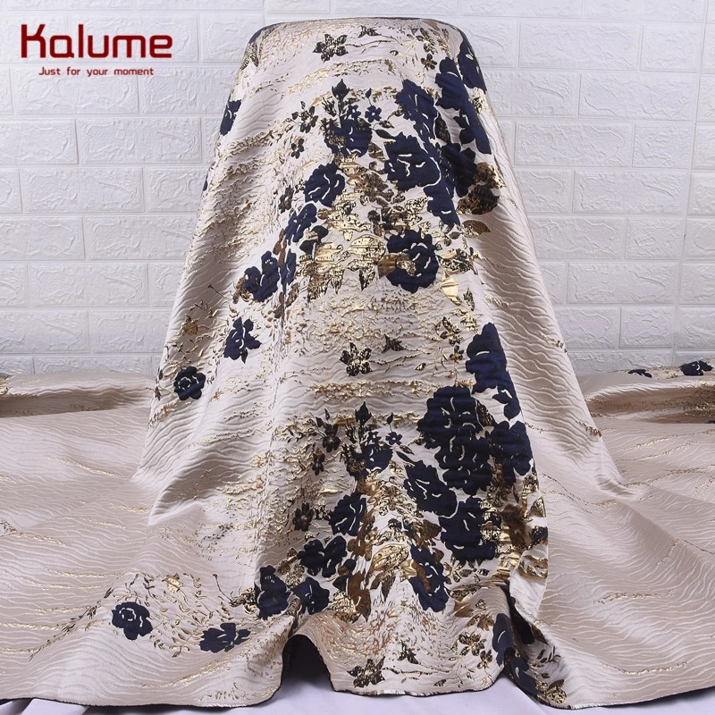 

Kalume 2020 New African Gilding Lace Fabric Purple Brocade Top French Tulle Jacquard Lace Fabrics Wedding Dress Material 2092