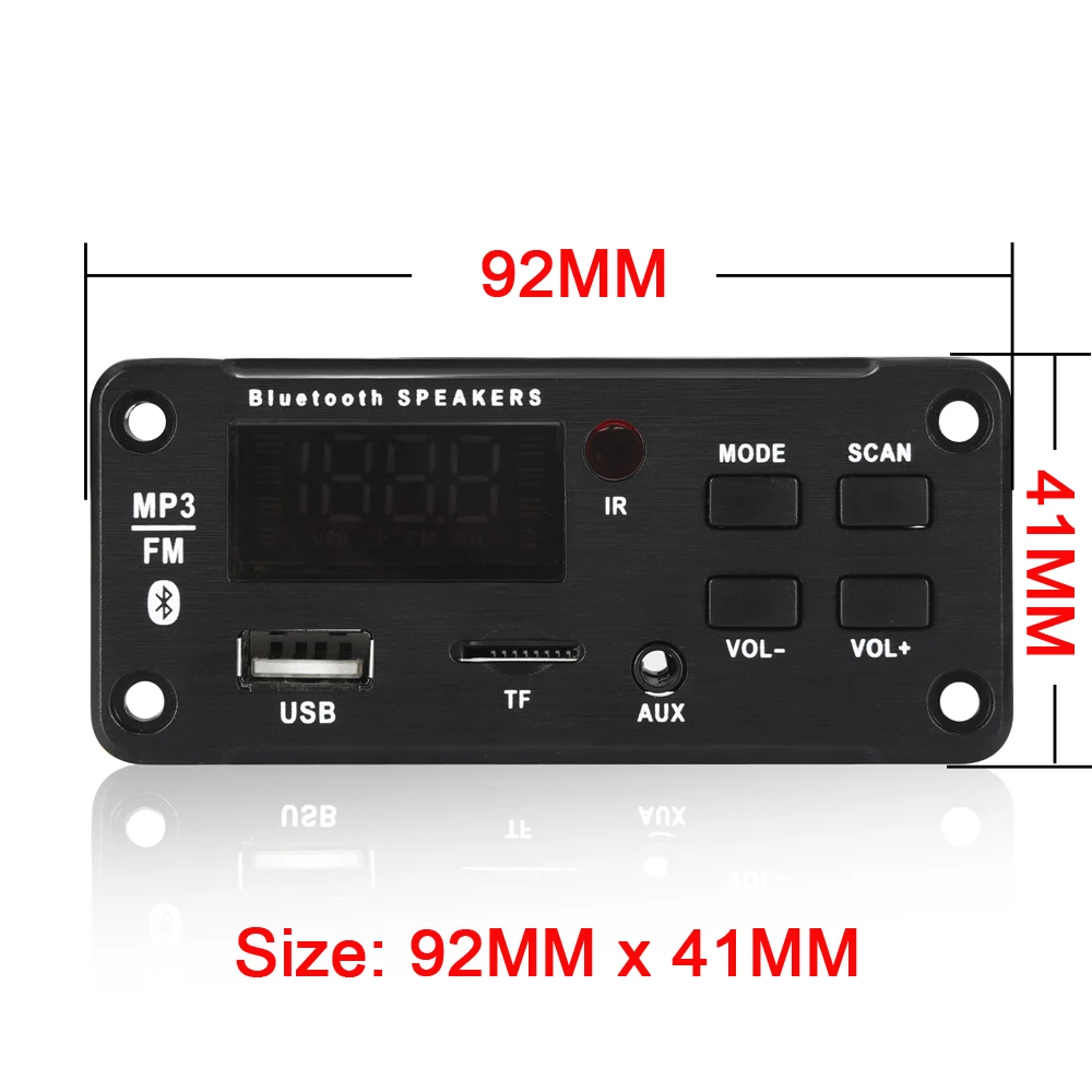 2*25 Вт усилитель автомобильный радиоплеер MP3 модуль Bluetooth беспроводной аудио USB TF FM