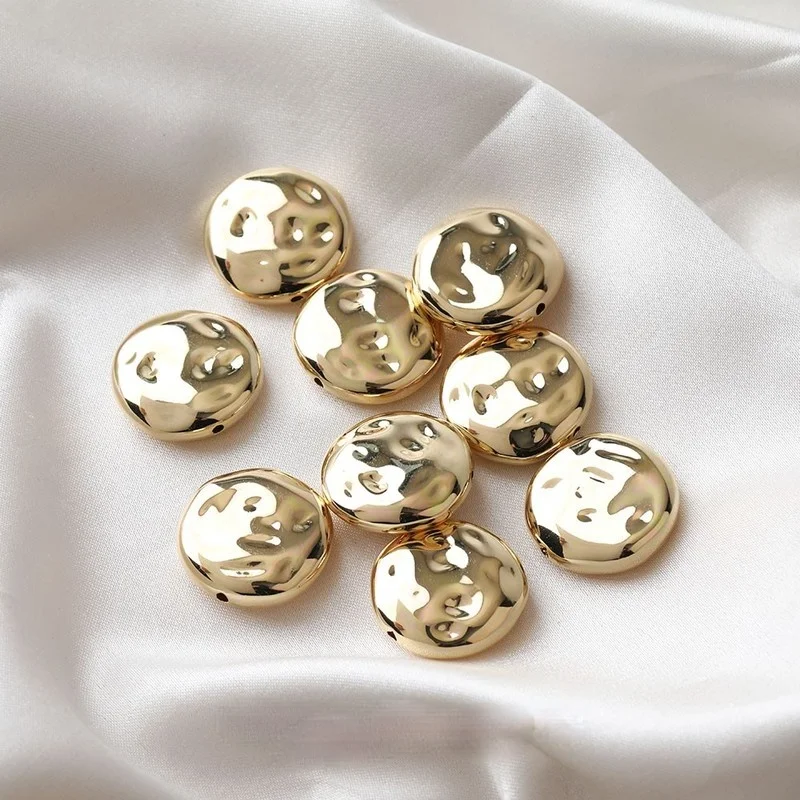 Сплющенные вогнуто-выпуклые нестандартные круглые Имитационные жемчужины в