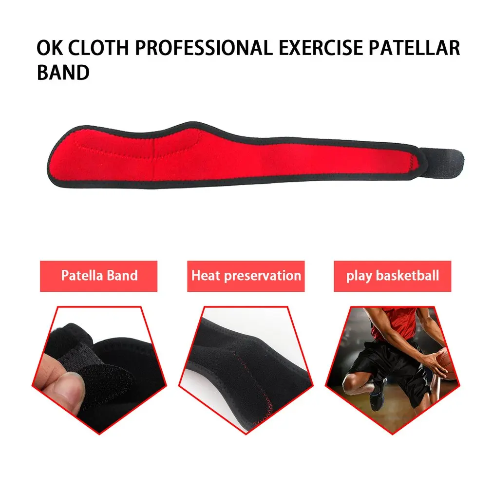 

Knee Patella Strap Knee Gym Sports Support Strap Belt Pain Relief Guard Patella Tendon Brace Adjustable Strap