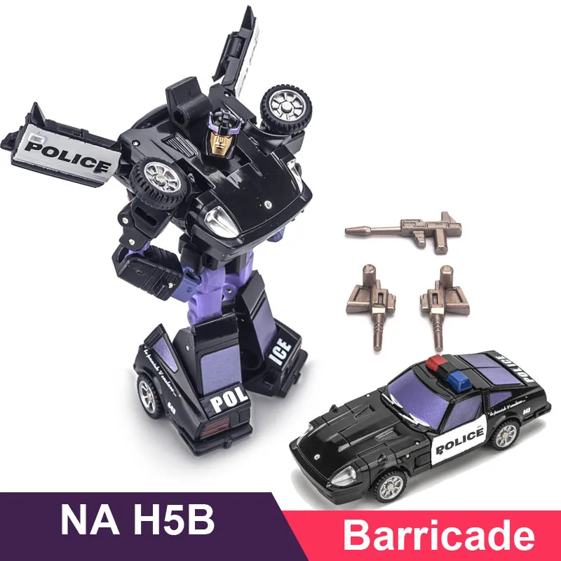 Новый NA H5B трансформация Баррикада 10 годовщина фигурка Мини карманный Робот