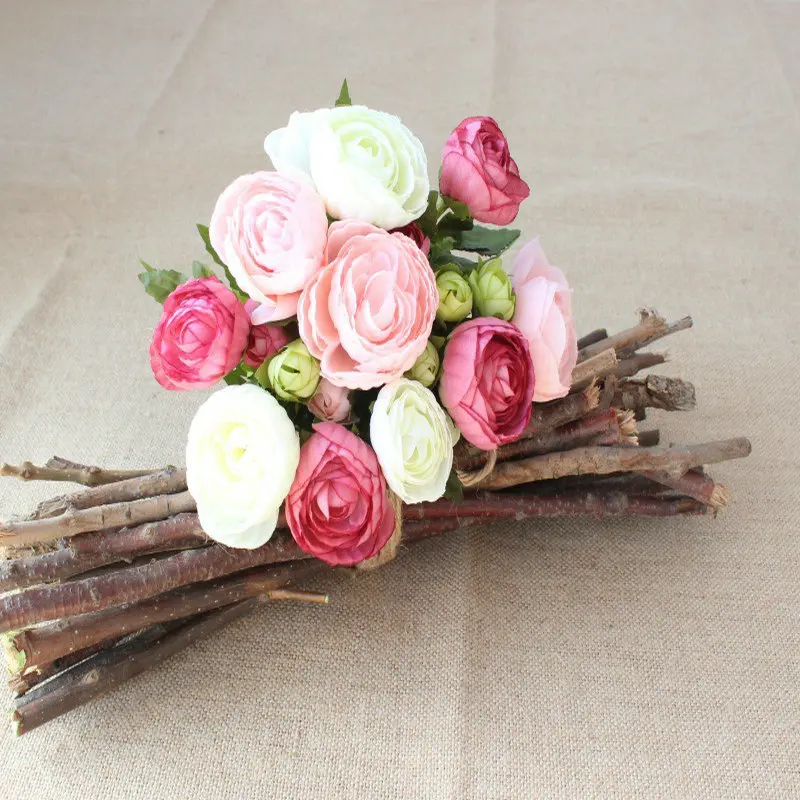 

20cm Lotus Bouquet Decoration Noel Simulated Bouquet Technology Artificial Artificial Flower Home Decoration Simulation Bouquet