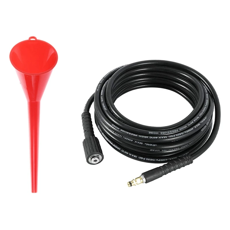 

Автомобильная топливная бензиновая моторная Воронка красного цвета с 15 м шлангом омывателя Труба водопроводная труба для Karcher K2 K3 K4 K5