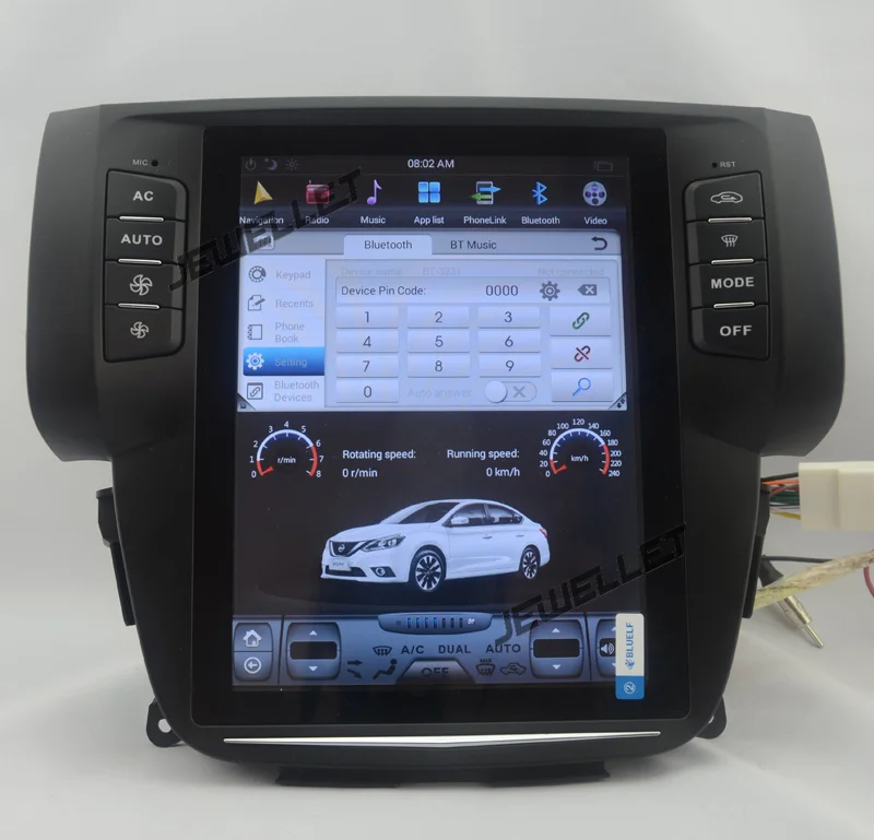 10 4 &quottesla style вертикальный экран android 9 0 шестиядерный автомобильный GPS