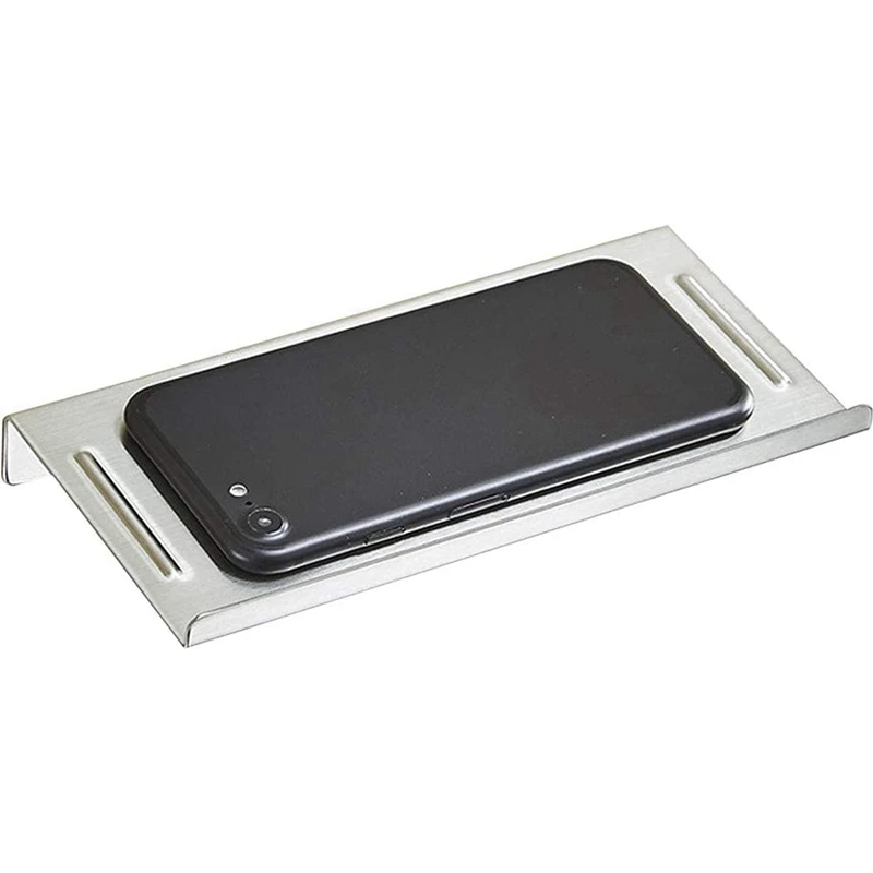 Wall Mounted Carbon Steel Bathroom Toilet Phone Holder Shelf, Toilet Paper Holder Paper Roll Holder for Bathroom