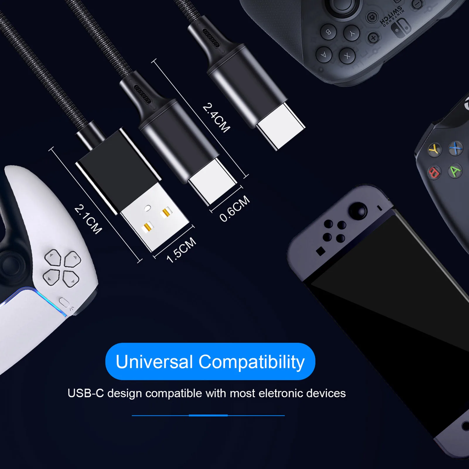 Зарядный кабель docooler 2 в 1 корпус из алюминиевого сплава быстрая безопасная