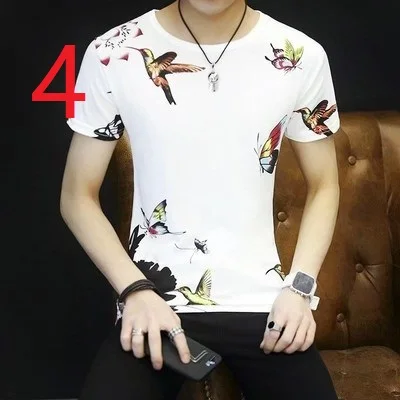 

2019 spring and summer new men's Korean short-sleeved t-shirt youth trend clothes student half-sleeved men