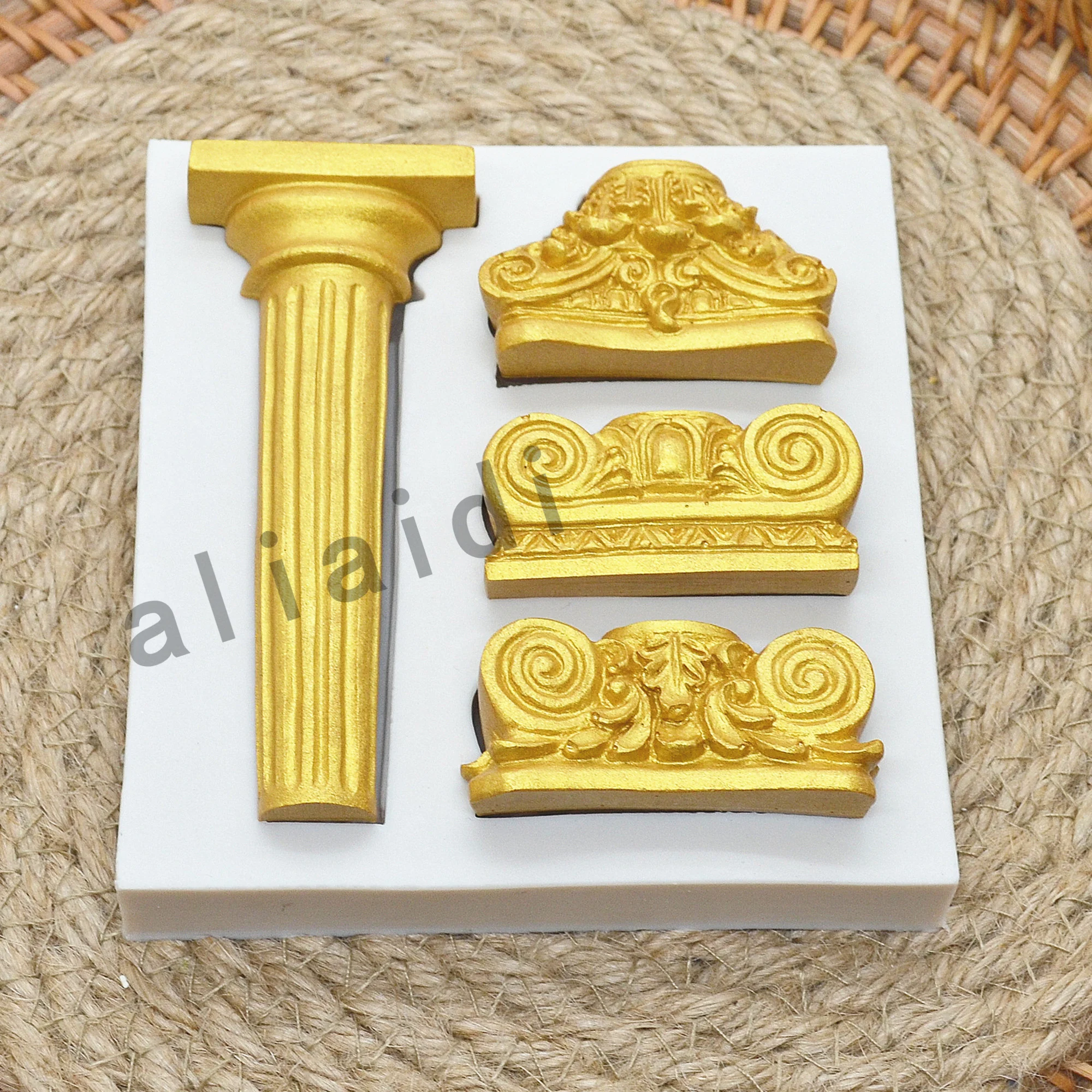 Европейская ретро римская колонна помадка силиконовая фотография инструменты