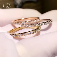 dodo simple design small cute rings for women white rose gold fashion jewelry fidget ring anillos aesthetic accesorios mujer 619