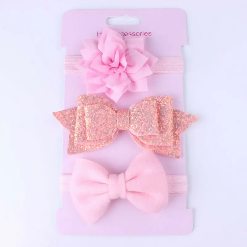 3 шт. замшевые головные уборы с бантом и блестками | Аксессуары для одежды