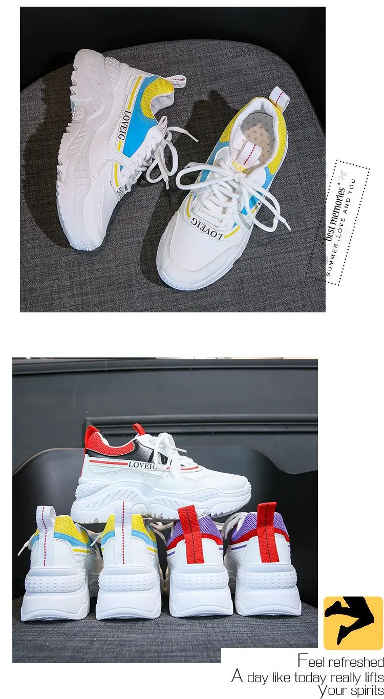 ALL YIXIE Новые искусственные кожаные женские платформенные кроссовки модные Casual белые увеличенные женские кроссовки большого размера 41
