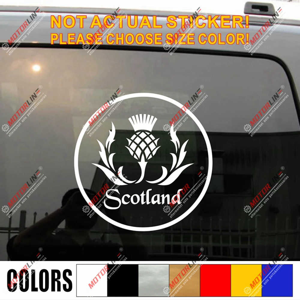 Шотландский цветок наклейка шотландский автомобиль виниловая