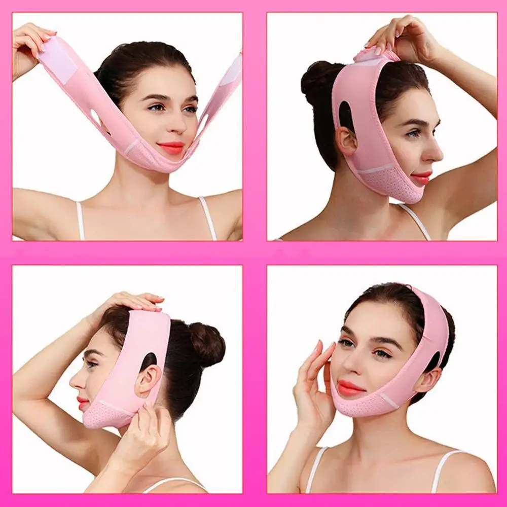

Face Slimming Strap Reduce Double Chin Lift V Face Stickers Anti Bandage For Face Strap Belt Mask lift Oval Mask Face U4O2
