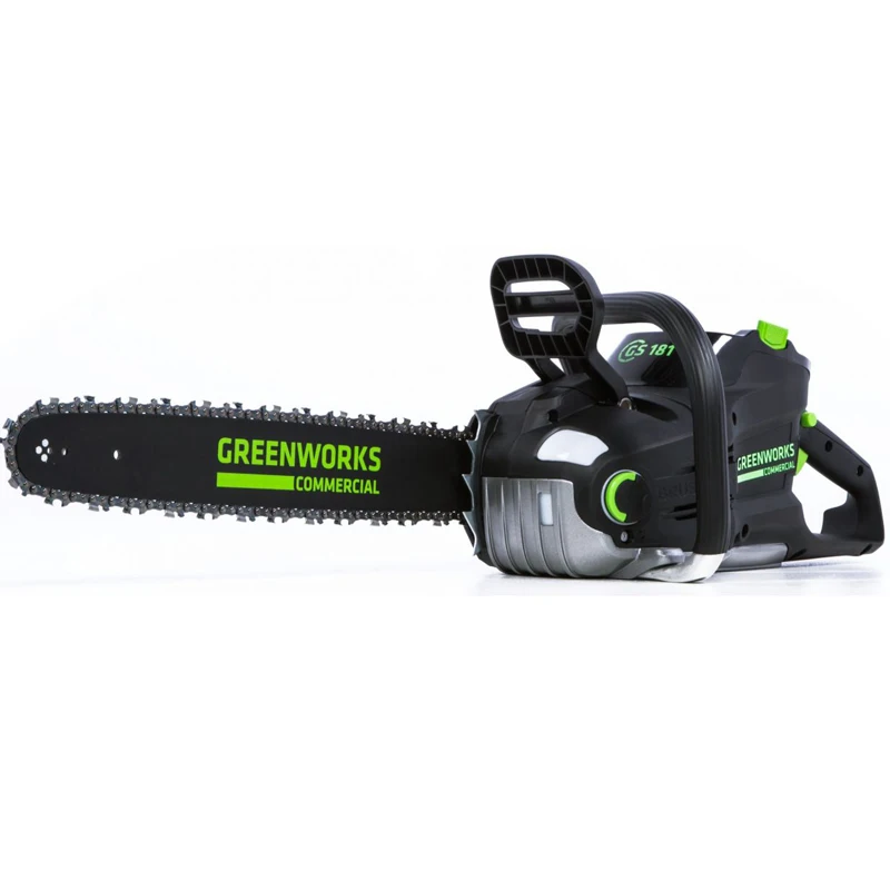 Коммерческая бензопила Greenworks 82 в SC181 2500 Вт 24 м/с аккумулятором с низким уровнем