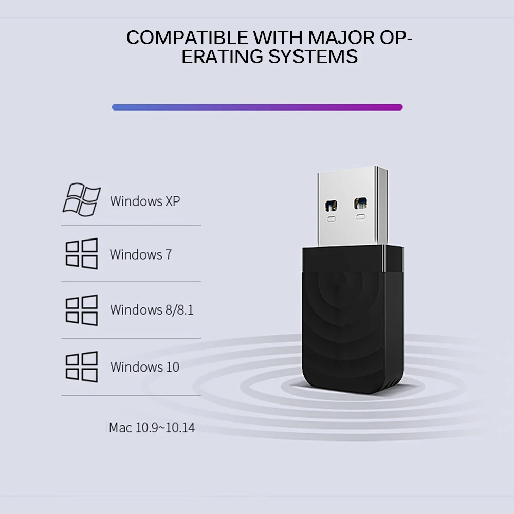 

Wireless Network Adapter WIFI Receiver 1300M Dual Frequency Computer USB Wireless Adapter Wi Fi Receiver Wireless Network Card