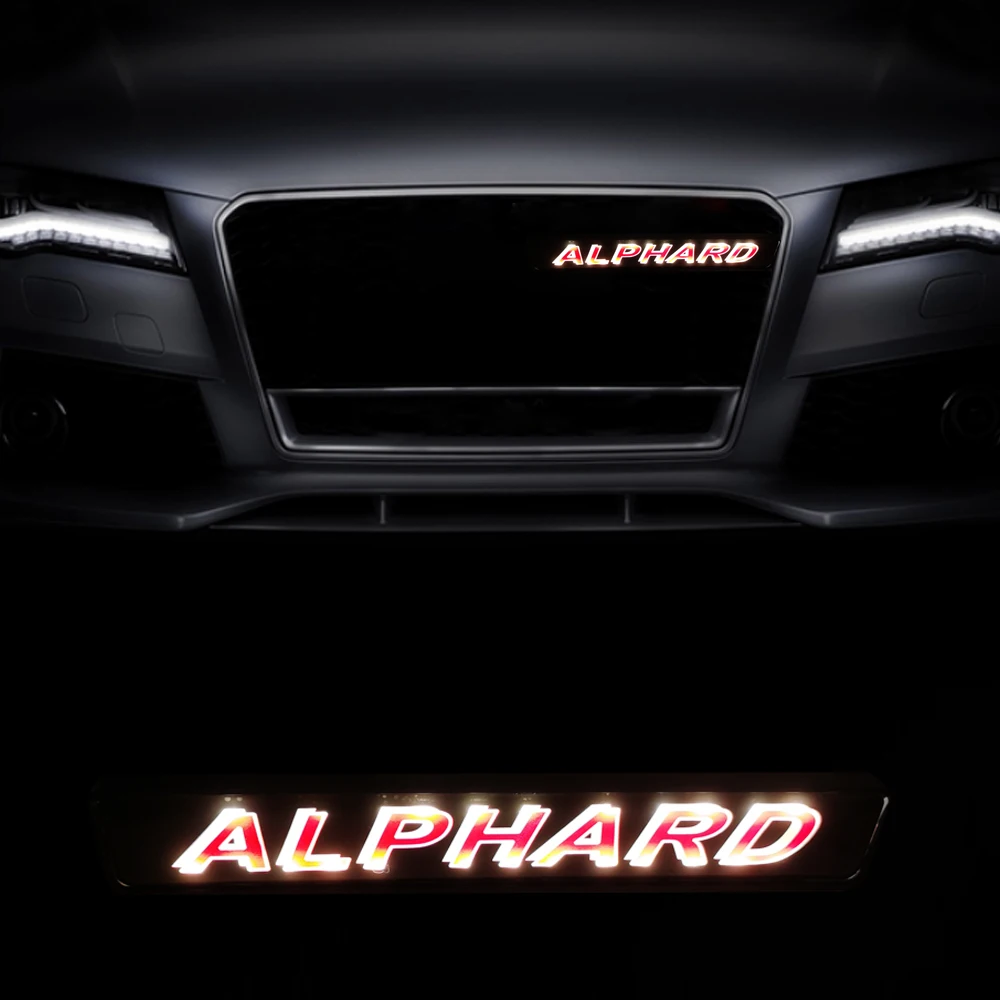 VELLFIRE наклейка на гриль ALPHARD DRL светлая сетевая Эмблема для Toyota решетку