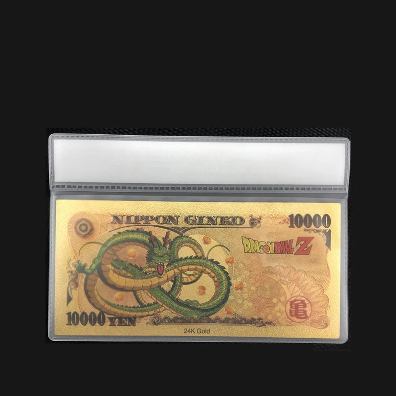 1 шт. новый дизайн цвет Драконий жемчуг Япония банкноты 10000 иен в 99.9% с COA рамкой