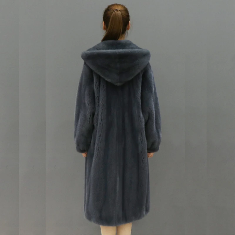 Новое пальто из искусственного меха норки для осени и зимы-это повседневное