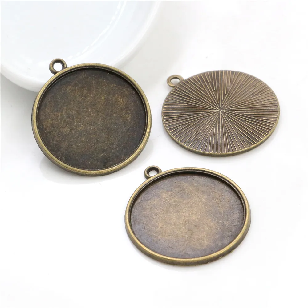 New Fashion 10pcs/lot 25mm Inner Size 6 Colors Simple Style Cabochon Base Setting Charms Pendant | Украшения и аксессуары