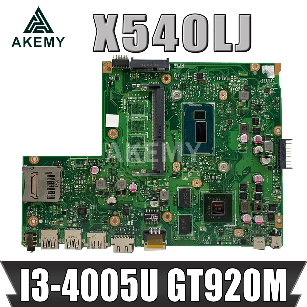

Новая материнская плата 90NB0B10-R00010 X540LJ REV 2,1 для ASUS X540L F540L X540LJ Материнская плата ноутбука 0G / I3-4005U GT920M (V2G)