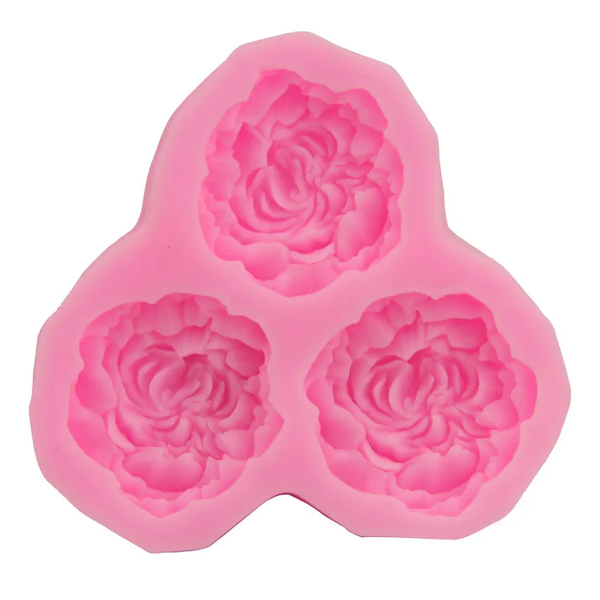 

Cake Decorating Tools Peony Flower Silicone Molds Wedding Cupcake Topper Fondant Soap Resin Clay Candy Chocolate Gumpaste Moulds