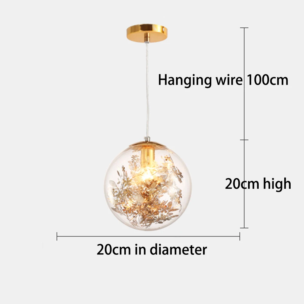 Скандинавские E27 подвесные светильники Золотой и Серебряный цветок подвесной светильник креативная прозрачная стеклянная лестница Лофт домашний декор