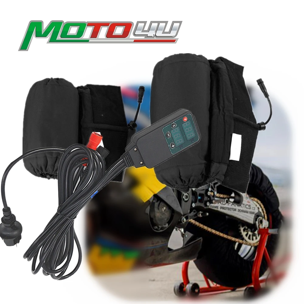 

120/200 обогреватель шин для мотоцикла обогреватель шин чехол для передней и задней шин с цифровым 220 В с европейской вилкой электрическое одеяло