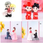 Милый стул для влюбленных, миниатюрный ландшафт, украшение сделай сам, садовый кукольный домик, декор для влюбленных, кукол, скамейки, украшение для пар