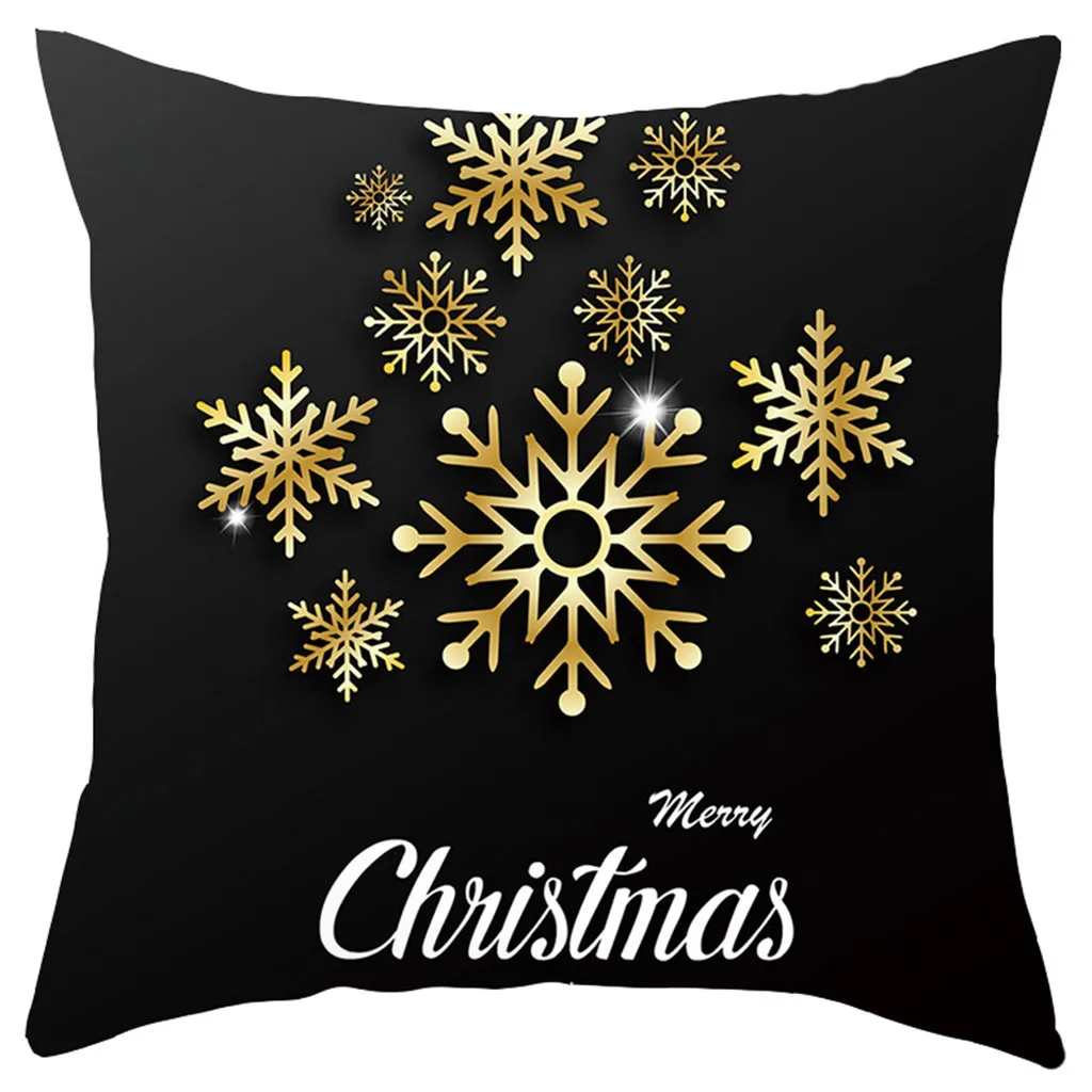 Merry Christmas наволочка короткая плюшевая наволочка диванная подушка набор украшения дома 45x45 см Декоративные подушки наволочки# R15