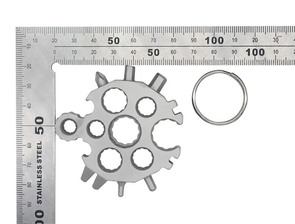 20 в 1 Многофункциональный инструмент из нержавеющей стали со снежинкой отвертка