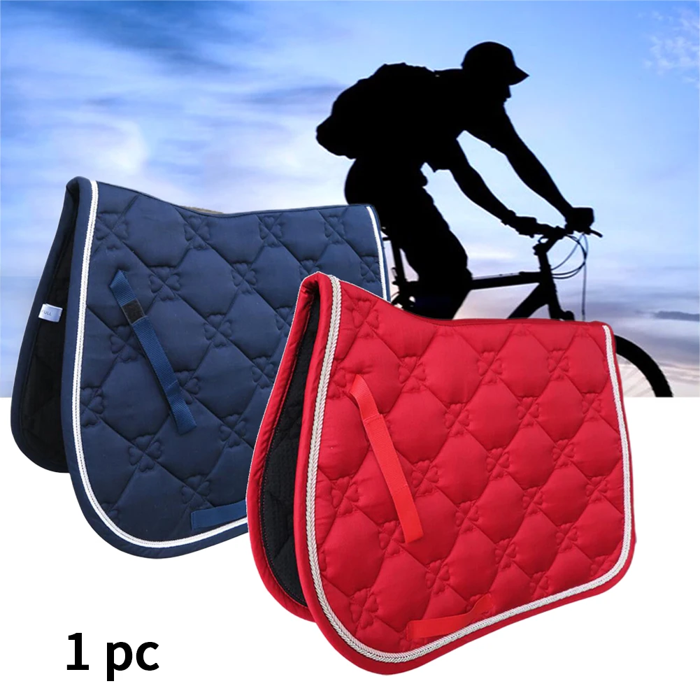 

Horse Riding Cover Saddle Pad Supportive Shock Absorbing All Purpose Performance Cotton Blends Jumping Event Dressage Sports