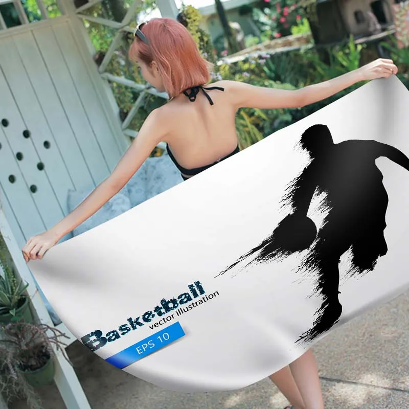 Спортивные мужские быстросохнущая прямоугольник пляжные банное полотенце из