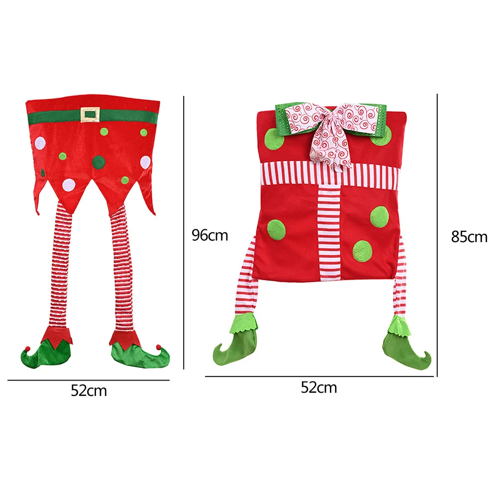 

Christmas Decoration Chair Back Cover Festival Prop for New Year Party Supplies Chair Covers Protector Seat Slipcovers
