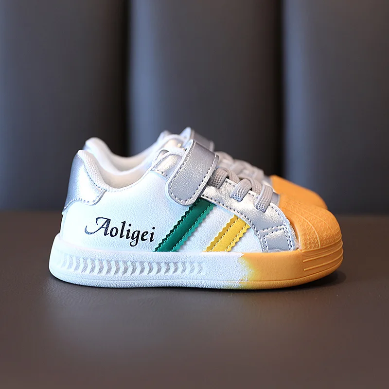 Autumn High-Quality Boys And Girls Soft-Soled Kidss Shoes Bright Color Children's Sneakers Flat-Bottomed Toddler Sports |