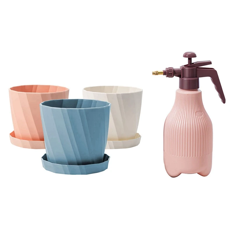 3 шт. цветной горшок для растений 6 дюйма Емкость л | Дом и сад