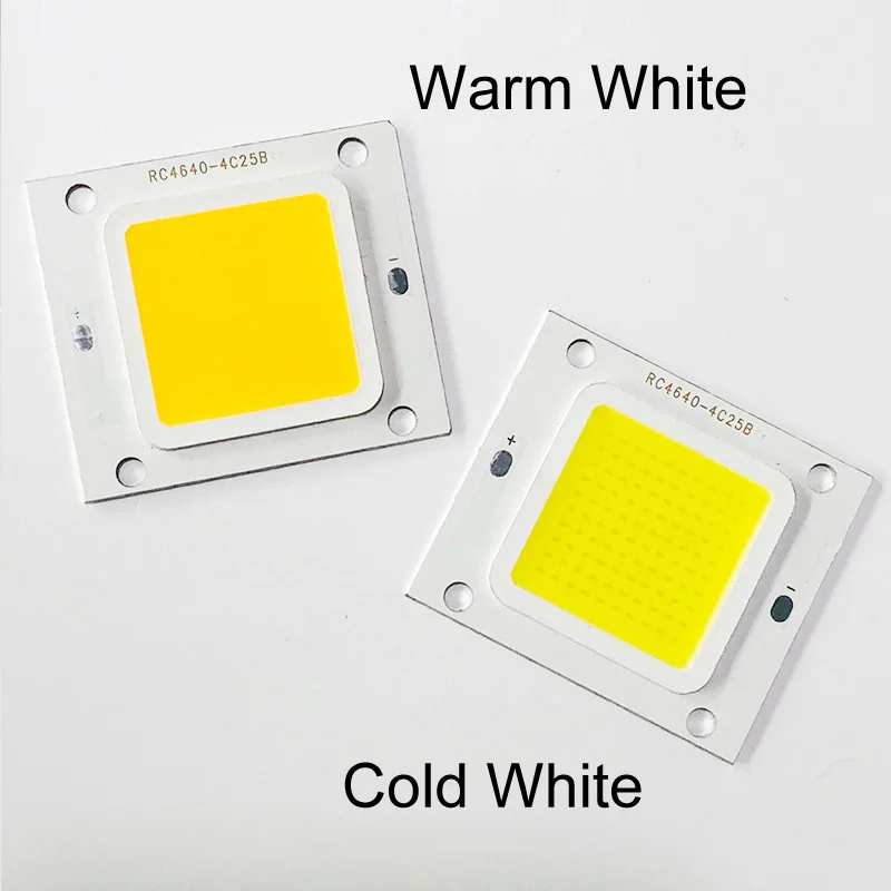 50W Warm White 10 Вт 20 Вт 30 Вт 50 Вт светодиодная лампочка высокой мощности диод таблеточного типа DIY Холодный/теплый COB DC 12 В панель - Испускаемый цвет: 50W Warm White
