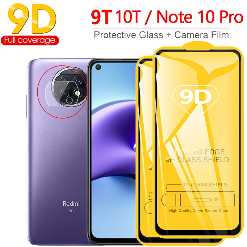 9D стекло на xiaomi redmi note 9t 10 t защитная pro 10s редми нот про 9т камеры пленка 10т защитное