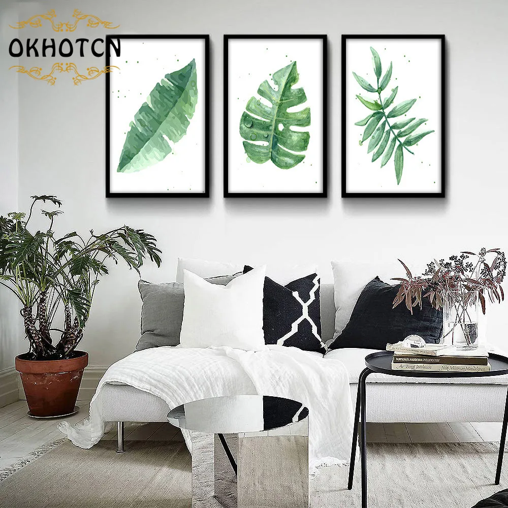 Современное минималистичное украшение для домашней комнаты акварельные