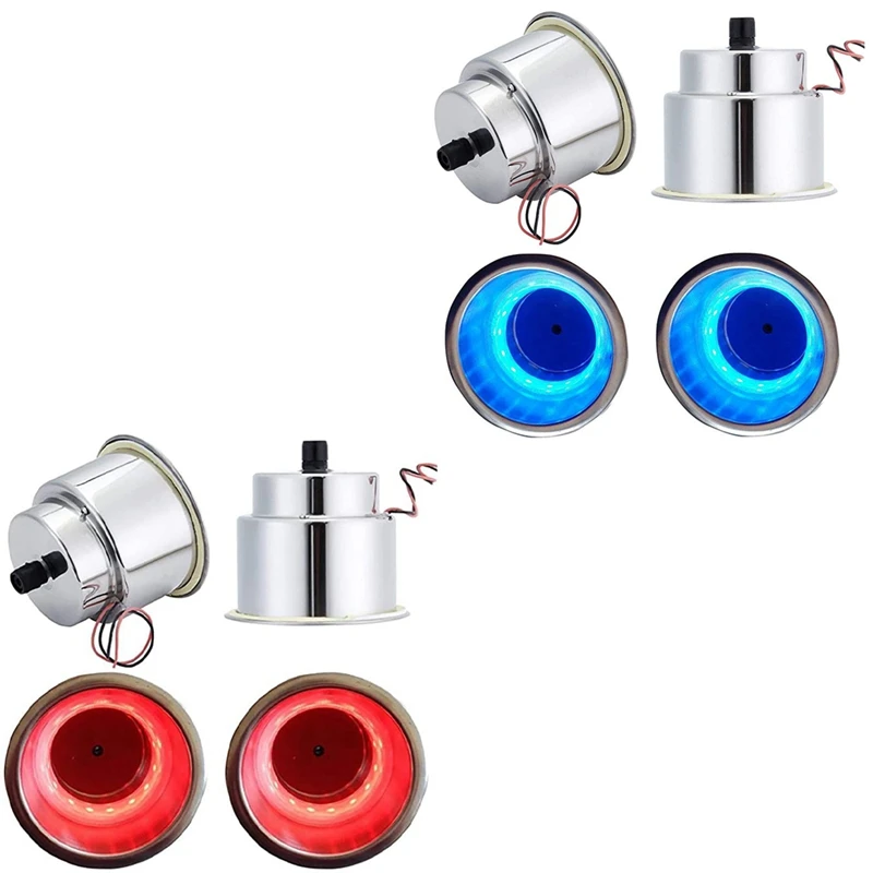 

4Pack Recessed Stainless Steel Cup Drink Bottle Holder with Drain Marine for Boat Rv Camper Car Truck