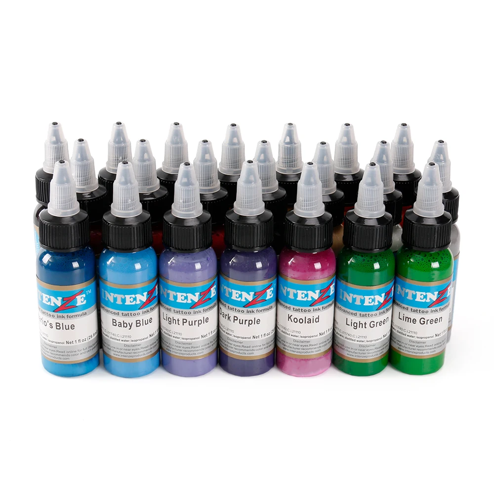 

NEW Professional Tattoo Ink 21 Colors Set 1oz/Bottle Tattoo Pigment Kit Fashion Makeup Cosmetics Tattoo Artist Ink Set Supplies