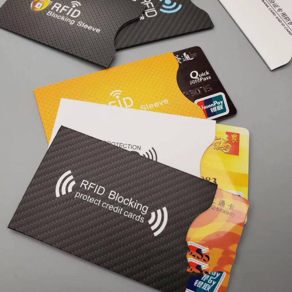 Защитный чехол для банковских карт с RFID-защитой от кражи 1 шт. | Багаж и сумки